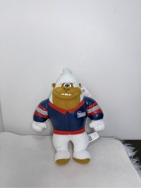 NFL Patriots Plush Mascot Jacket Detail - Navy, Red & White